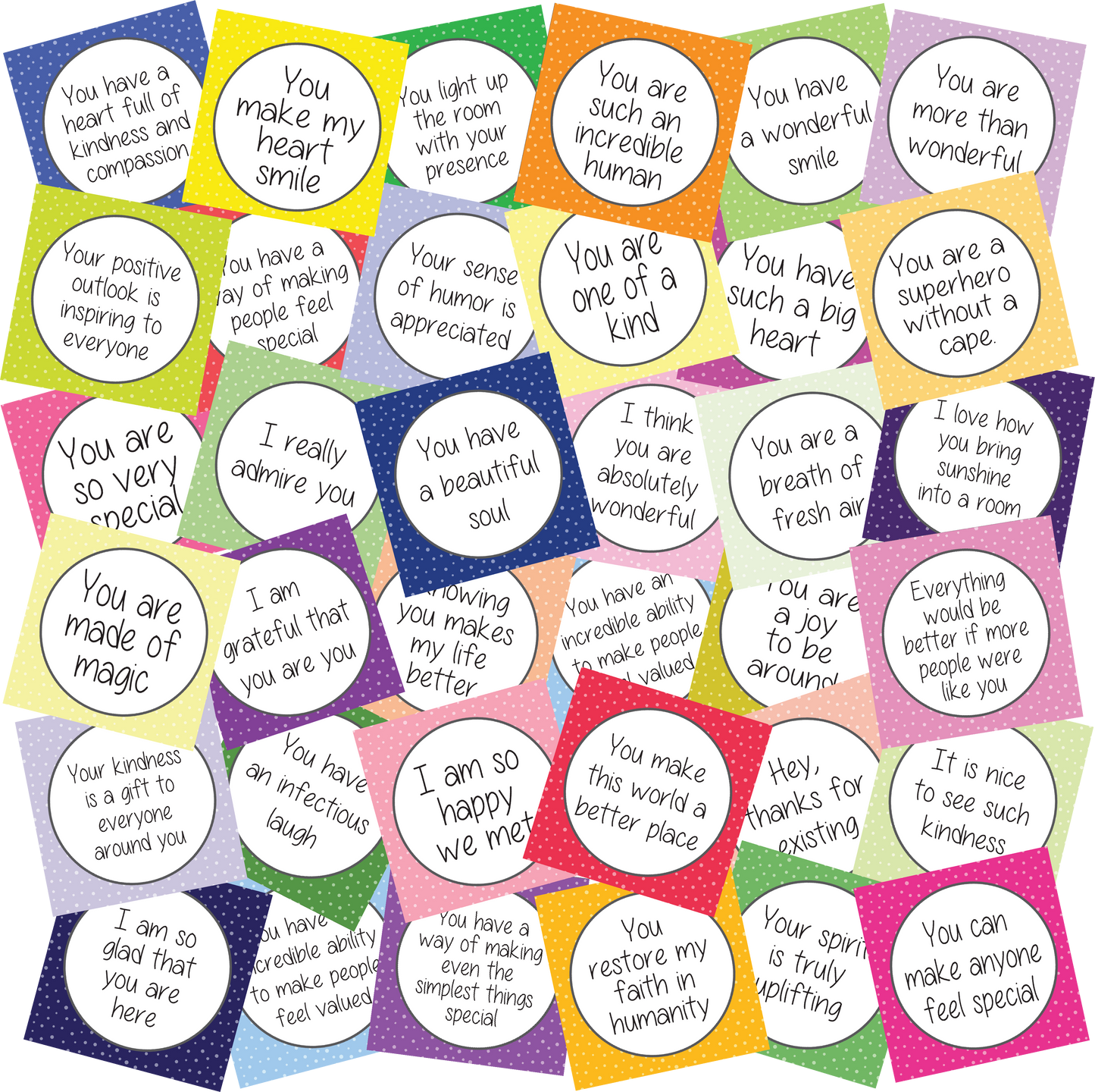 Compliment Cards - Digital Download