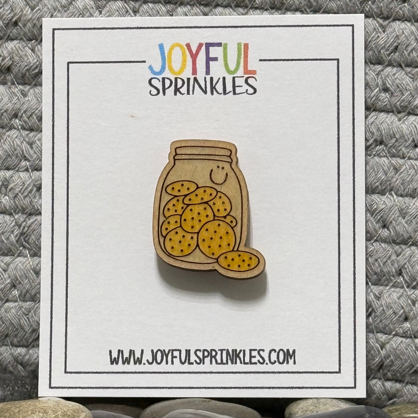 Wood Cookie Jar Magnet, Handcrafted