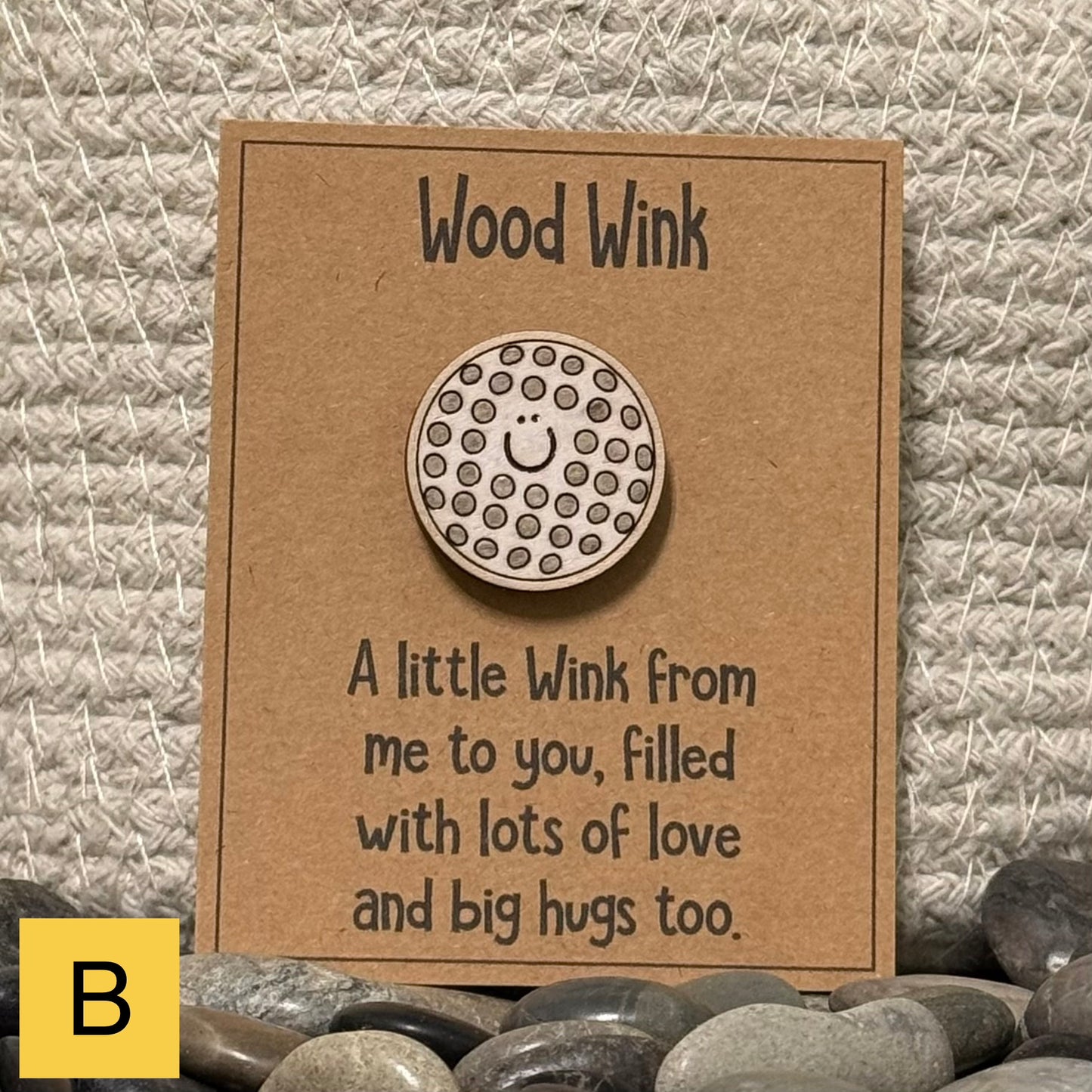 Wood Wink Sports Hug Card Gift