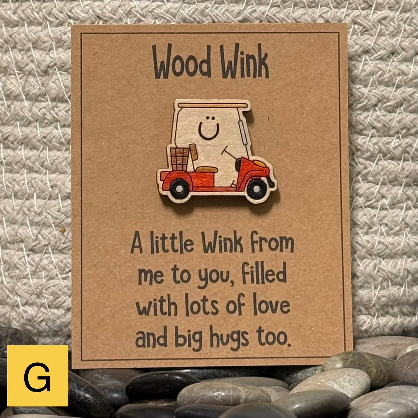 Wood Wink Sports Hug Card Gift