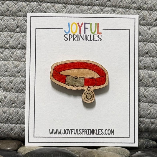 Wood Dog Collar Magnet, Handcrafted