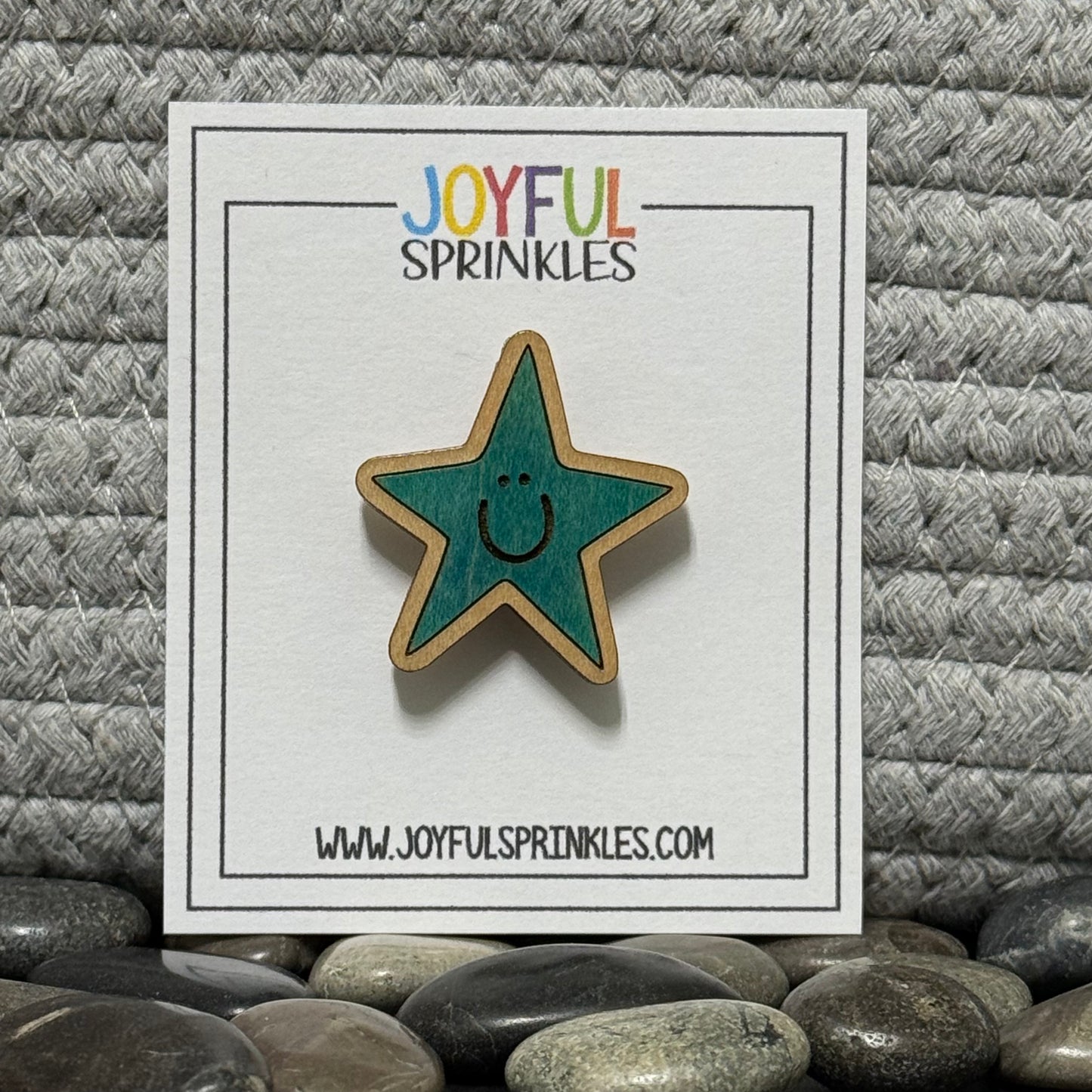 Wood Star Magnet, Handcrafted