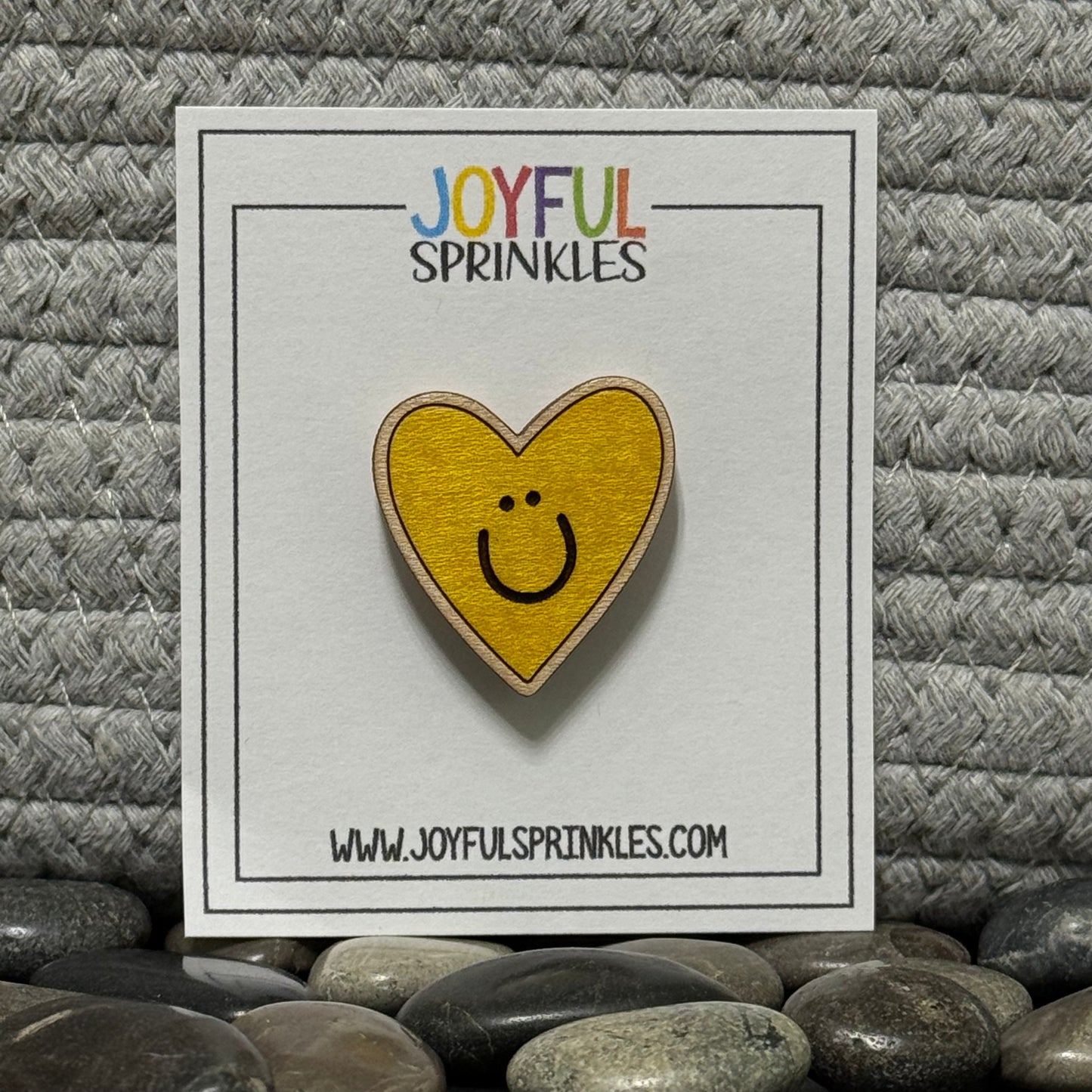 Wood Heart Magnet, Handcrafted