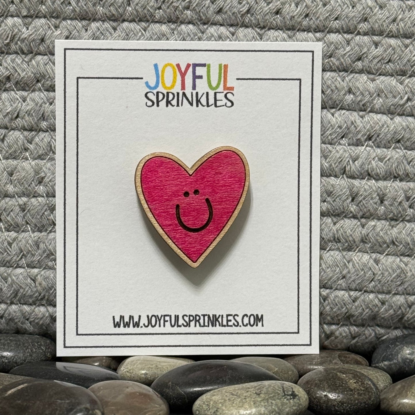 Wood Heart Magnet, Handcrafted
