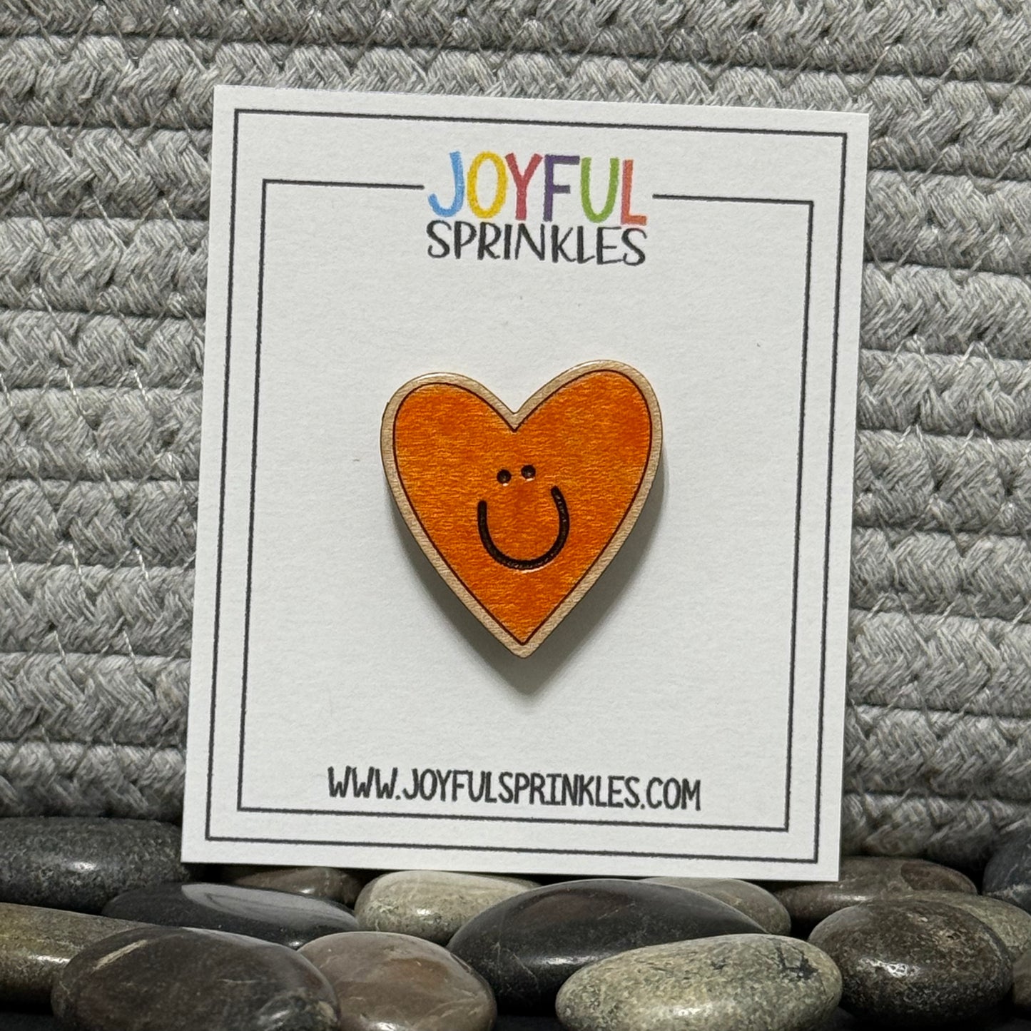 Wood Heart Magnet, Handcrafted