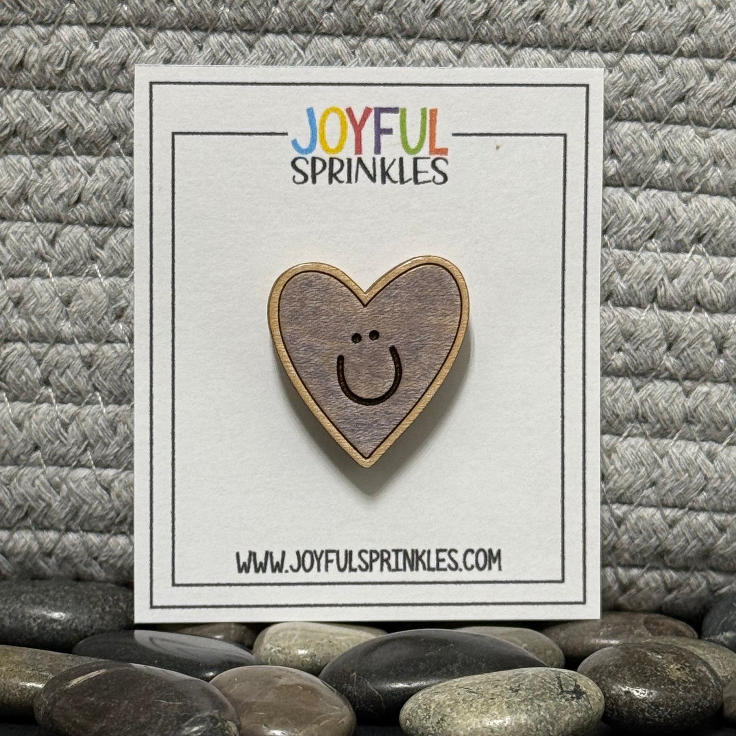 Wood Heart Magnet, Handcrafted