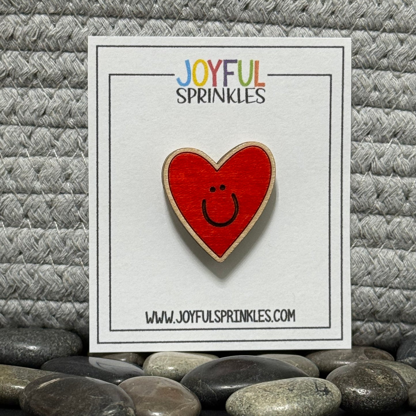Wood Heart Magnet, Handcrafted