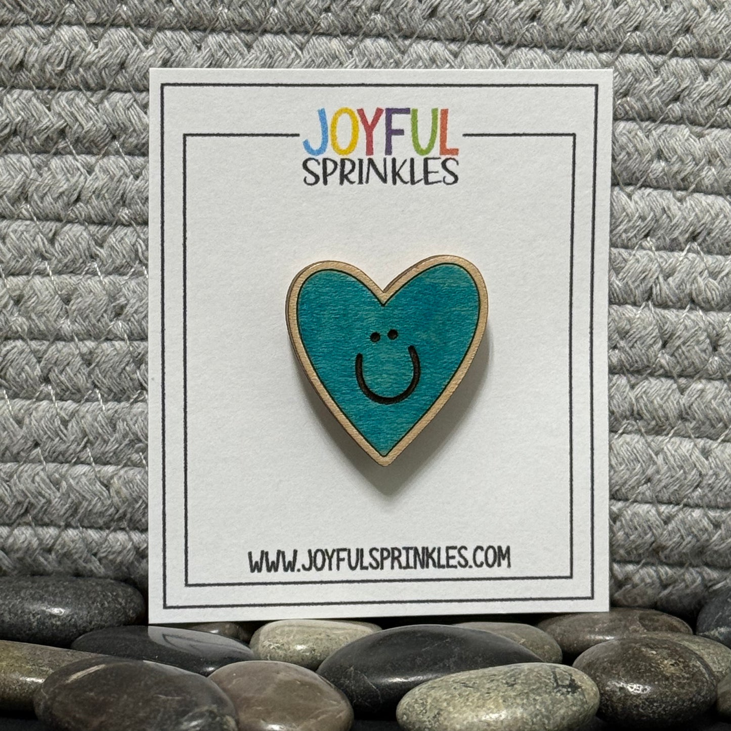 Wood Heart Magnet, Handcrafted