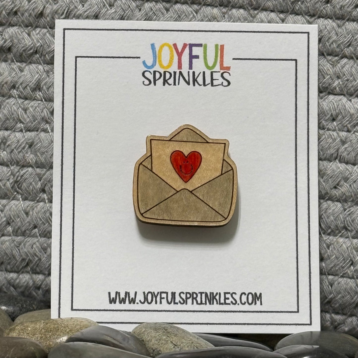 Wood Love Letter Magnet, Handcrafted