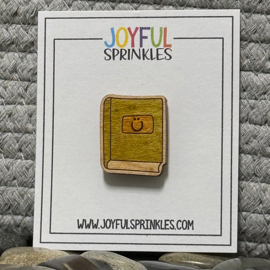 Wood Book Magnet, Handcrafted